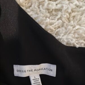 Dress the Population One Shoulder Dress - Black